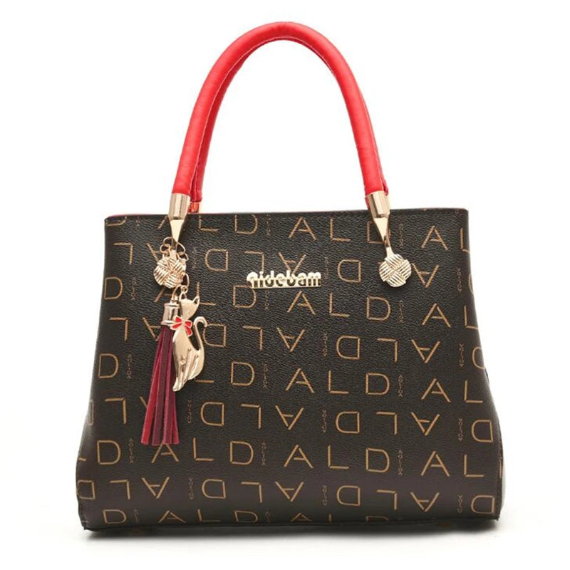 Artificial leather Women's Bags Luxury Shoulder Messenger Bag Crossbody For Women big capacity letter printing wild Ladies bags
