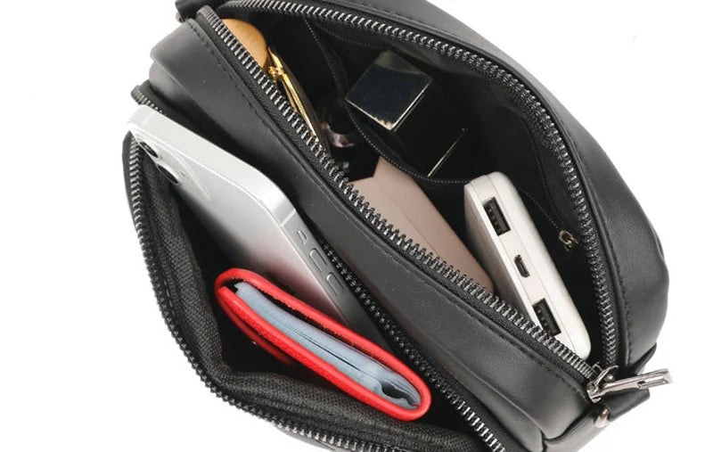 Simple Fashion Plaid Shoulder Bags For Women PU Leather Crossbody Messenger Bag Phone Purse Lady Small Handbag Clutch