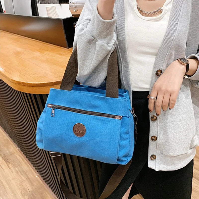 Women Casual Handbags Canvas Crossbody Bag for Woman Big Capacity Shoulder Tote Female Shopping Designer Messenger Bags bolso