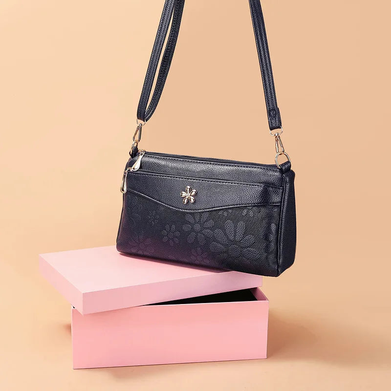 Retro Printing Crossbody Bag Women's Handbag Multifunction Shoulder Messenger S hopping Cellphone Purse Lady Mommy Bag  feminin
