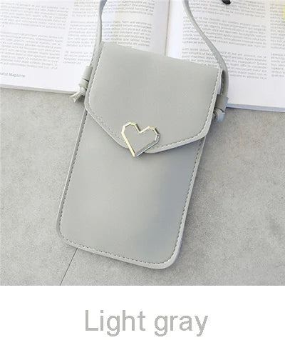 Soft Leather Crossbody Bags for Women Solid Color Shoulder Bag Cell Phone Purse Small Handbags Girls NEW