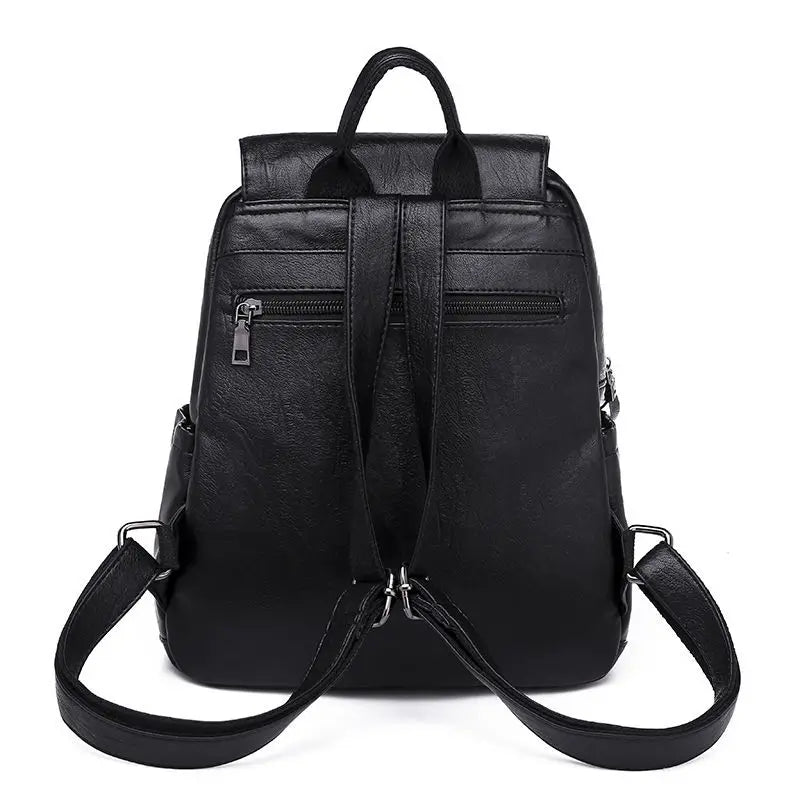 Women's Backpack  Travel Large Backpack PU Leather Handbag  Schoolbag For Girls Women's bag Female Shoulder Back mochila
