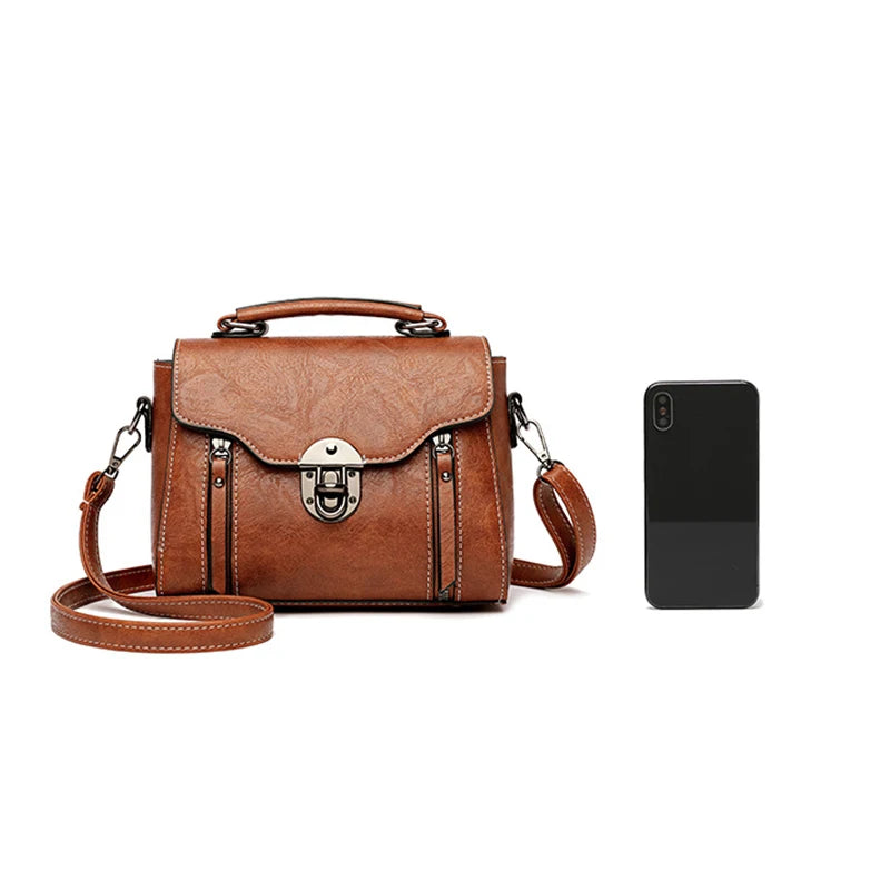 Women's Handbag New PU Leather Fashion Lock Design Large Capacity Shoulder Bag Female Crossbody Tote Messenger Bag bolsos
