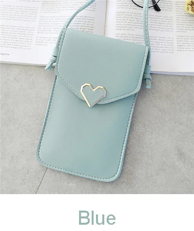 Soft Leather Crossbody Bags for Women Solid Color Shoulder Bag Cell Phone Purse Small Handbags Girls NEW