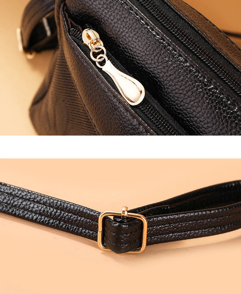 Retro Printing Crossbody Bag Women's Handbag Multifunction Shoulder Messenger S hopping Cellphone Purse Lady Mommy Bag  feminin