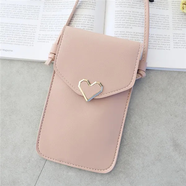 Soft Leather Crossbody Bags for Women Solid Color Shoulder Bag Cell Phone Purse Small Handbags Girls NEW