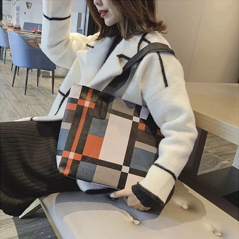 Casual Large Capacity Handbag Totes For Women Big Size Pu Leather Shoulder Bag Shopping Pack Female Daily Use Bag sac à main