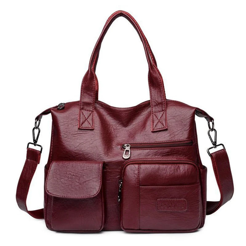 Luxury Shopping Handbags Female Shoulder Bags Designer PU Leather Crossbody Bags for Women Large Capacity Messenger Bag Totes