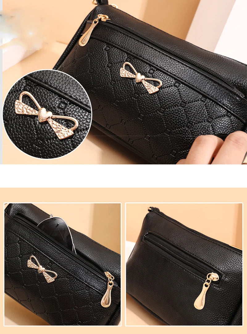 Fashion Women's Bags PU Leather Handbag Small Shoulder Messegner Bags Female High Quality Crossbody Bag Purse Lady Sac A Main