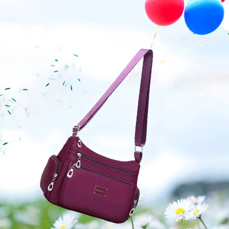 Women Casual Bolsos Messenger Bag Waterproof Nylon Shoulder Bag Large Capacity Mom Handbags Tote Crossbody Pack sac a main Purse