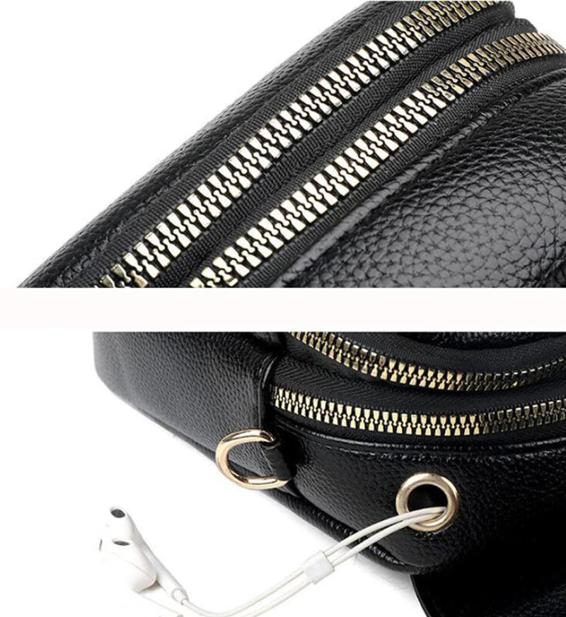 Simple Design PU Leather Crossbody Shoulder Bags for Women Spring Retro Branded Handbags and Purses Ladies Mobile Phone sac