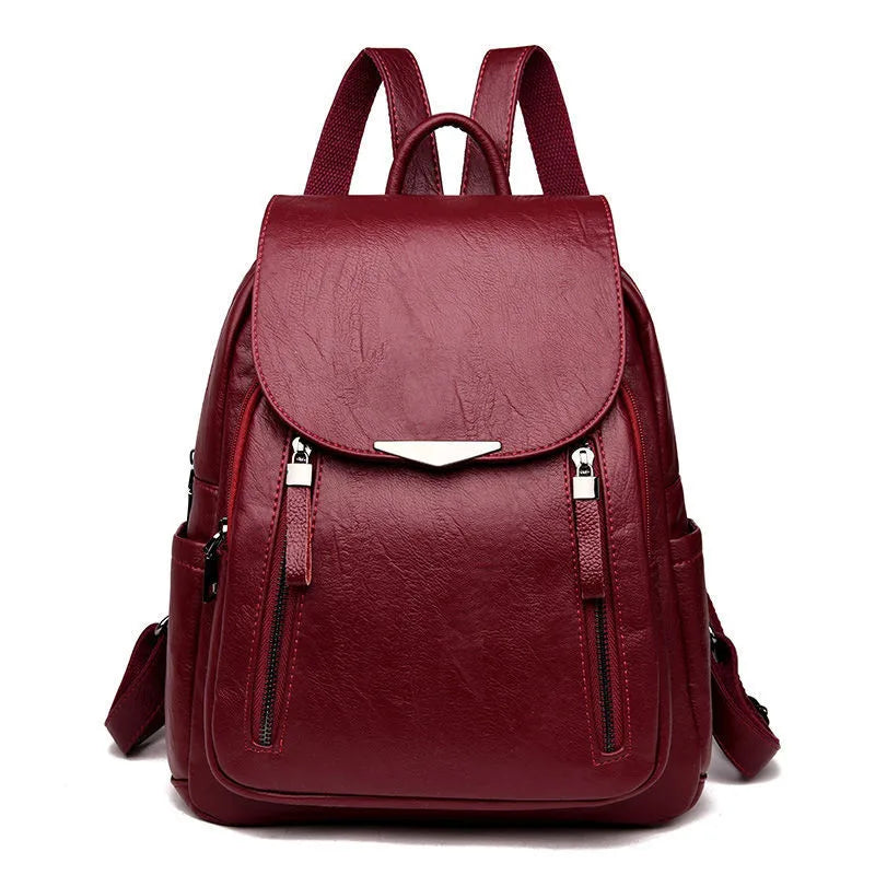 New Arrival Pu Leather Backpack Shoulder Bags For Women Fashion Travel Knapsack High Quality Rucksack School Bag 