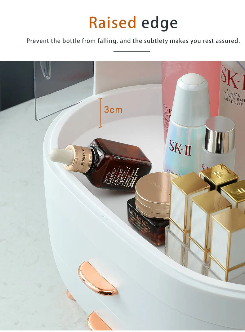 Makeup Container Polish Box Desktop Storage Organizer Makeup Drawer Large Box Cosmetic Capacity Storage Nail Jewelry Organizer