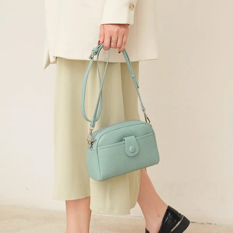 Fashion Brands Shoulder Bags For Women Simple PU Leather Crossbody Bag Shopping Phone Purse Female Messenger Handbag Pouch