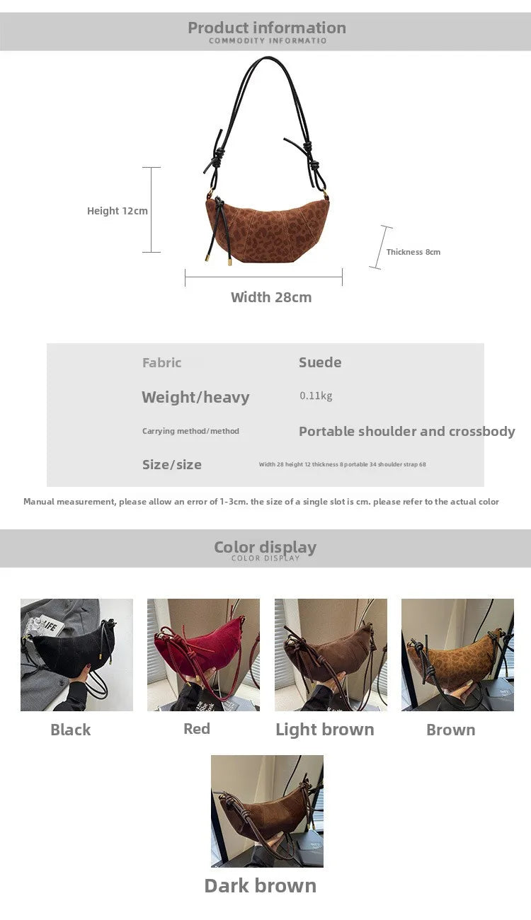 Fashionable Croissant Shape Women's Bag, Casual Simple Crossbody Shoulder Bags for Women Daily Use Commuting Phone Bag,Pockets