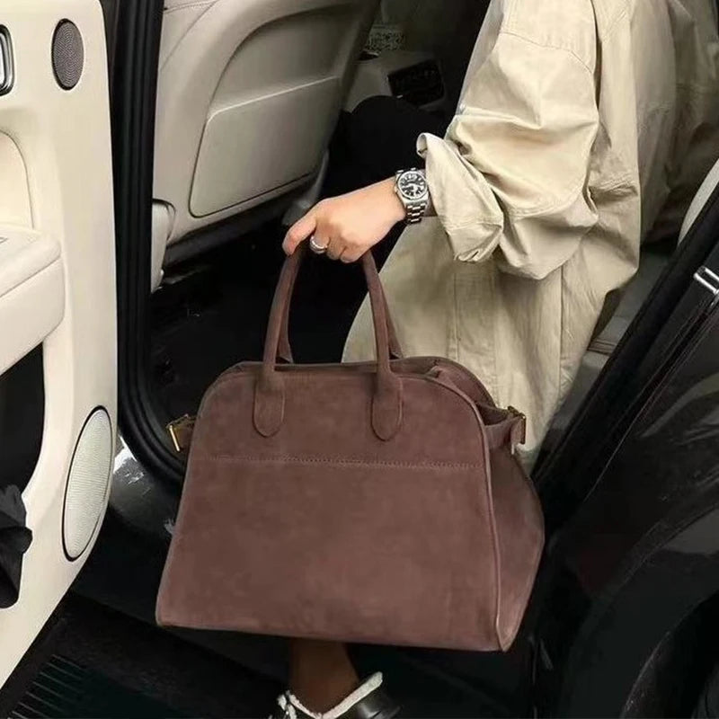 Tote Bag Women's New Autumn and Winter High-end Niche Design Large-capacity Shoulder Bag Retro Commuter Handbag