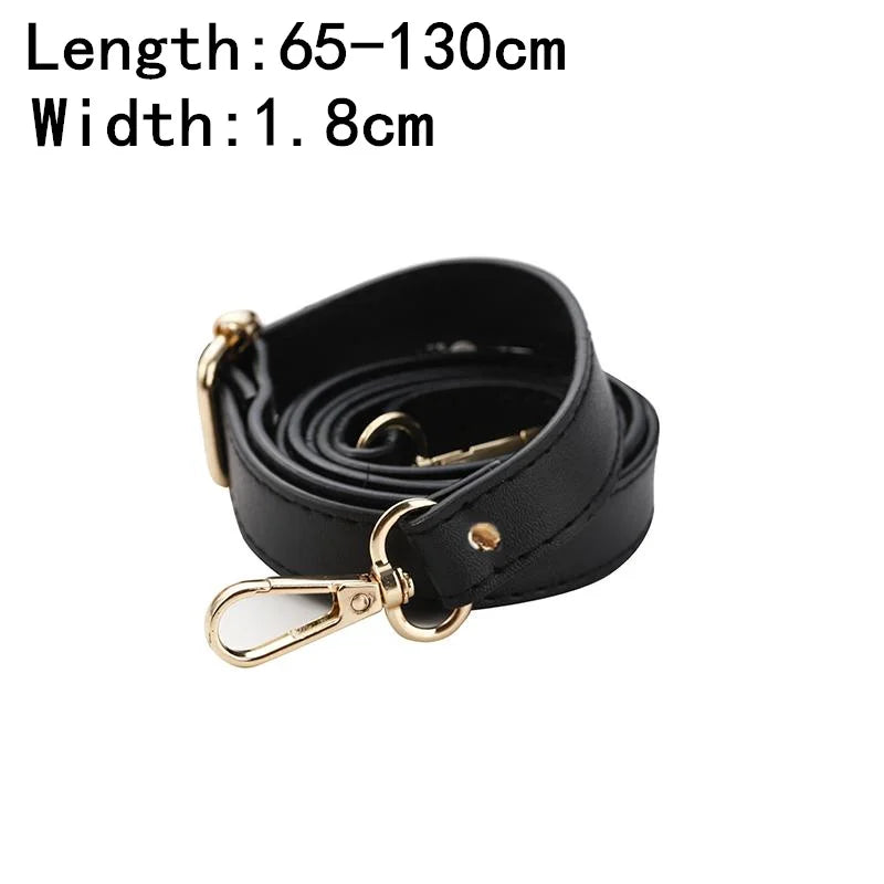130cm Faux Leather Shoulder Bag Strap DIY Purse Handle Adjustable Crossbody Handbag Belt with Clasp Replacement Strap For Bags