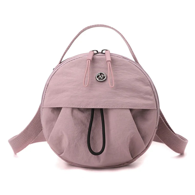 Thickened Waterproof Round Handbag, Single Shoulder Messenger Bag, Versatile Fashion Cross Body Phone Purse Pouch for Going Out