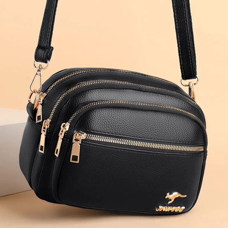 Trendy Multi-layered Fashionable Bag For Women, Versatile Crossbody Bag, Large Capacity For Daily Work Commute.