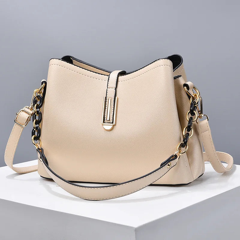 Bag Women's Simple Solid Color Shell Small Bag Fashion Casual One Shoulder Crossbody Bag