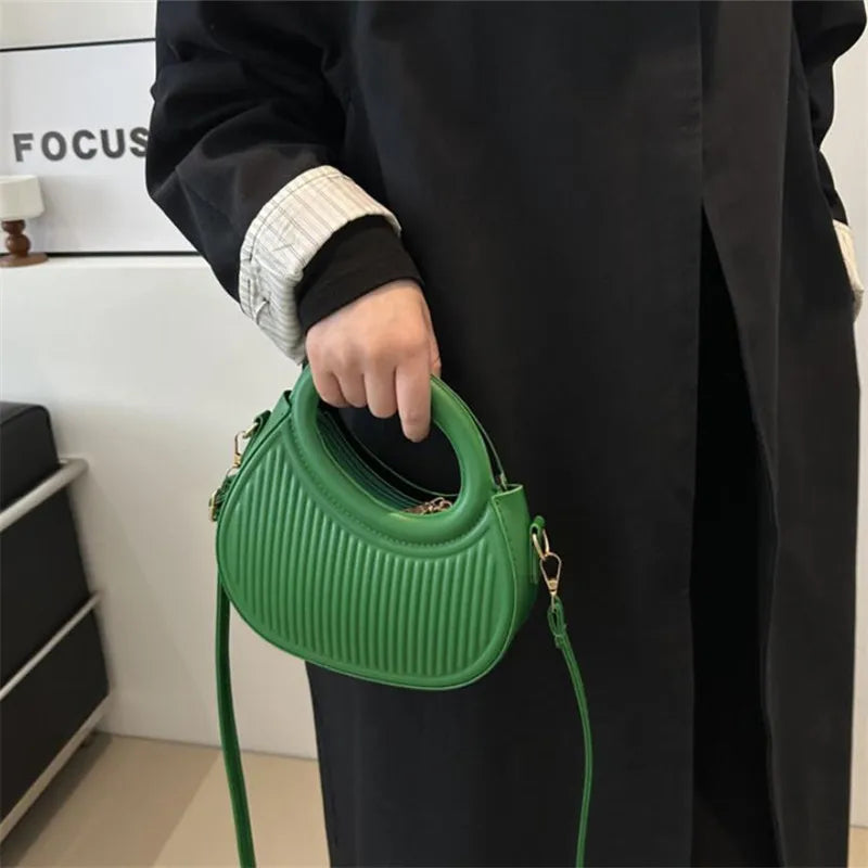 Chic Stripe Design Crossbody Bags for Women Elegant Synthetic Leather Handbag, Purse, Luxury Look Shoulder Bag for Everyday Use