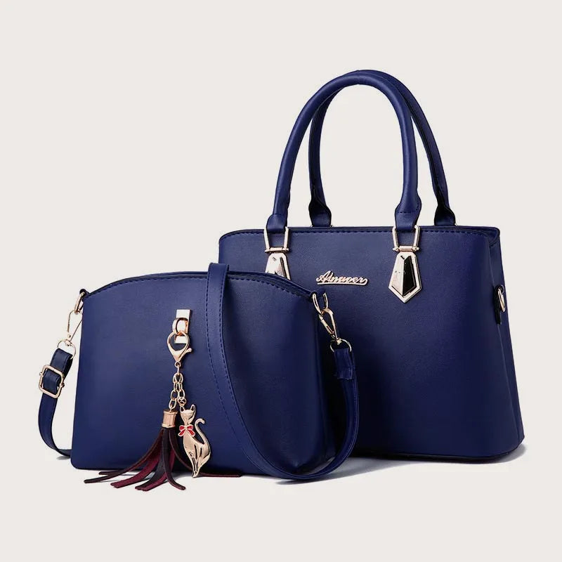 2pc/set Women Fashion Casual Totes, Luxury Handbags ,Designer Shoulder Bags, Crossbody Composite Bag Bolsos