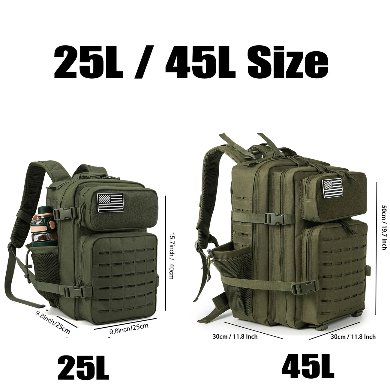 25L / 45L Hiking Backpack, suitable for camping, fishing, and sports scenarios, and also ideal for daily use, fitness and travel