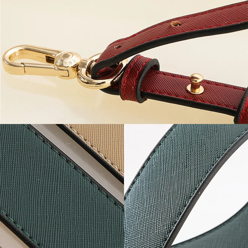 80cm Long PU Leather Bag Strap Accessories for handbags 3.8CM Wide Shoulder Bag Strap For crossbody Replacement Strap For Bags