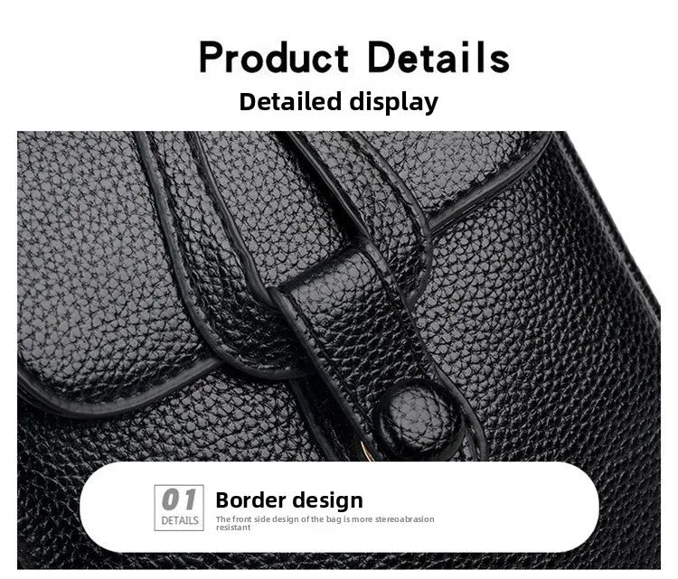 Mini Multifunctional Leather Shoulder Bag for Cellphone/Sport Cross Bags with Headphone Jack, Multi Layer Women's Bag with Cover