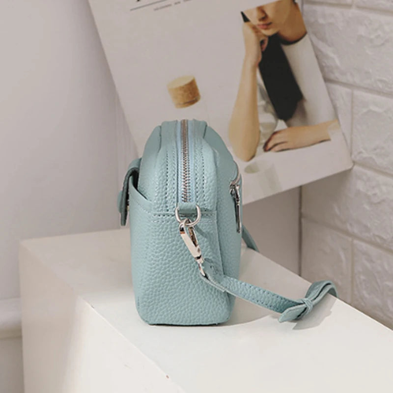 Fashion Brands Shoulder Bags For Women Simple PU Leather Crossbody Bag Shopping Phone Purse Female Messenger Handbag Pouch