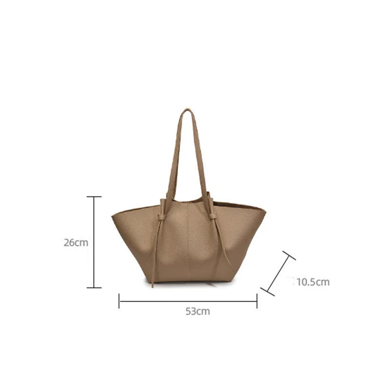 Brand Designer Bucket Shoulder Bags For Women Soft PU Leather Big Capacity Shopper Tote Set Luxury Designer Handbags