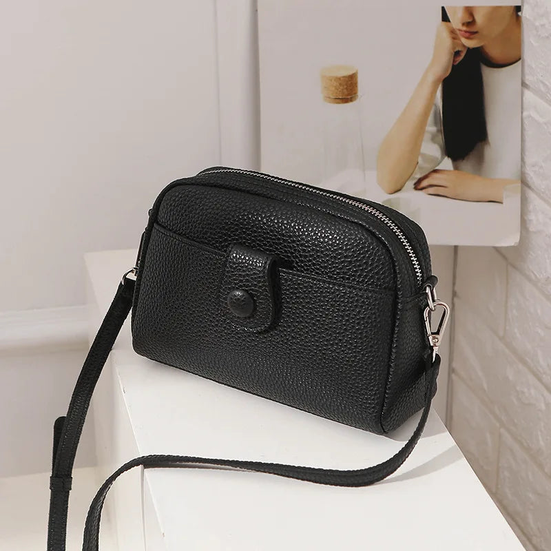 Fashion Brands Shoulder Bags For Women Simple PU Leather Crossbody Bag Shopping Phone Purse Female Messenger Handbag Pouch