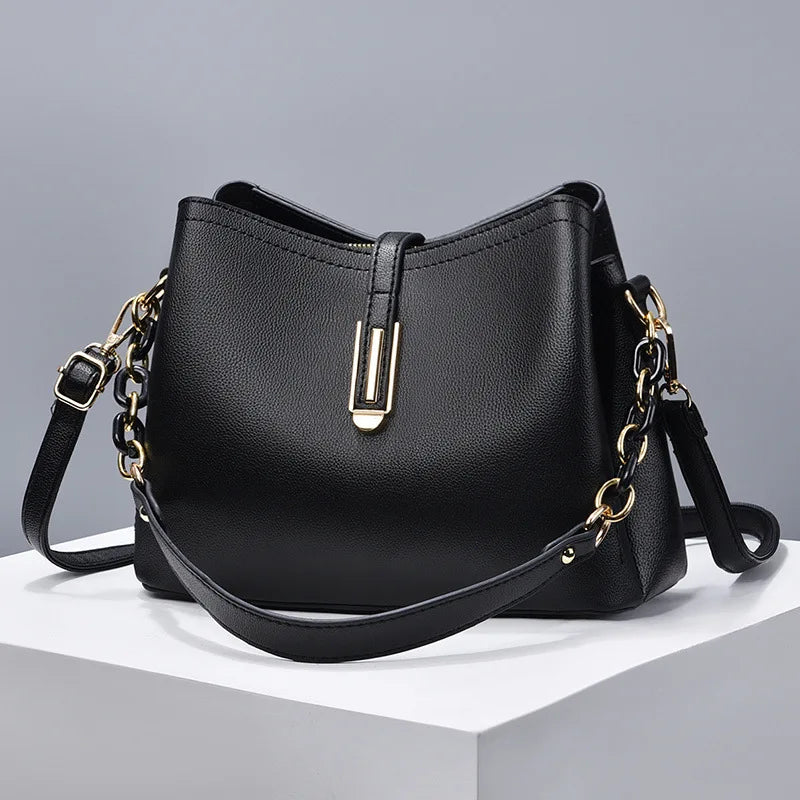 Bag Women's Simple Solid Color Shell Small Bag Fashion Casual One Shoulder Crossbody Bag