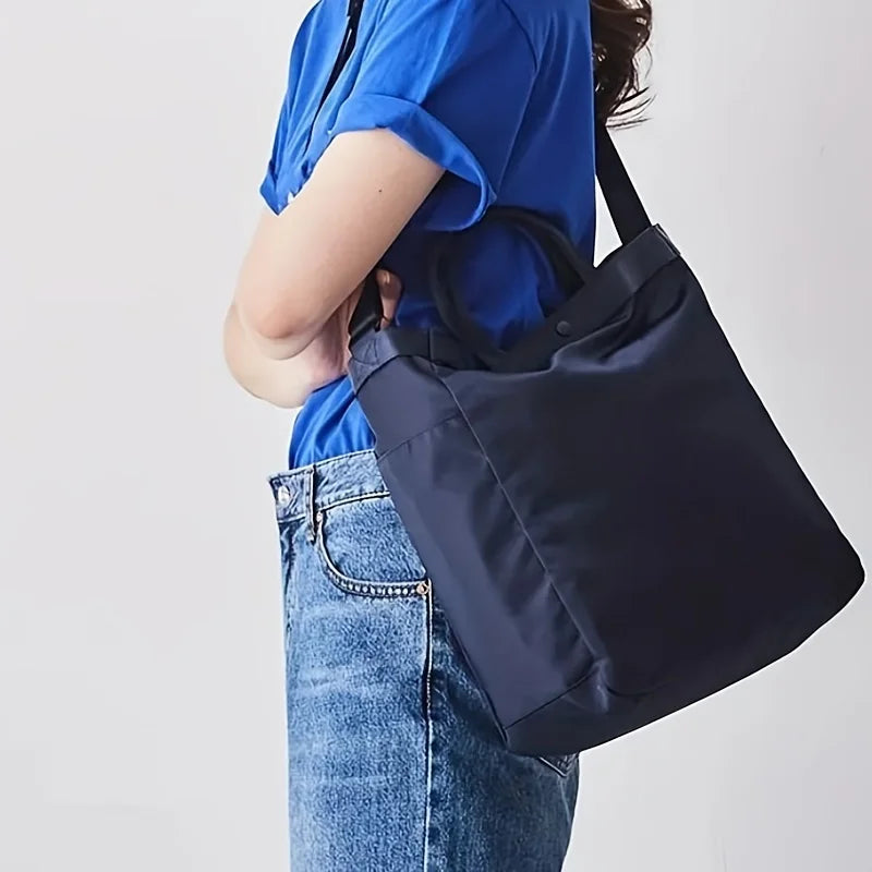 Women's Fashion Tote Bag, Waterproof Nylon, Versatile & Chic, Durable & Spacious with Double Handle