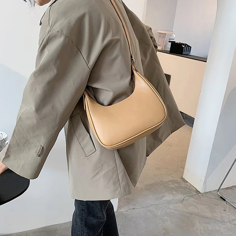 PU Leather Shoulder Messenger Bag Women Causal Luxury Handbags and Purse Female Designer Hobos Bag Small Brand Crossbody Bags