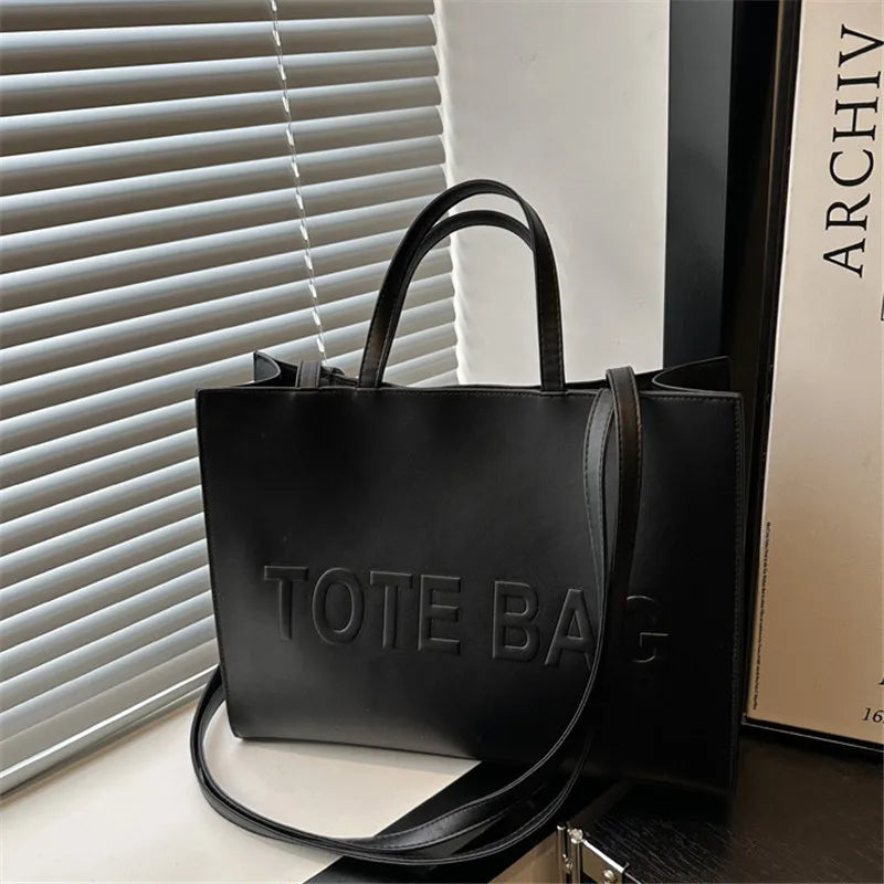 Simple Vintage Pu Leather Tote Bags for Women, Casual Fashion Single Shoulder Cross Body Bags, Handbag Women for Work Shopping