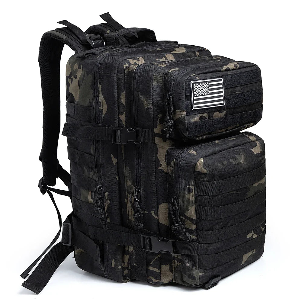 Outdoor 45L GYM Fitness Style Backpacks for men/women Tactical Training Molle Survival Bag Hiking Trekking Rucksack School bag