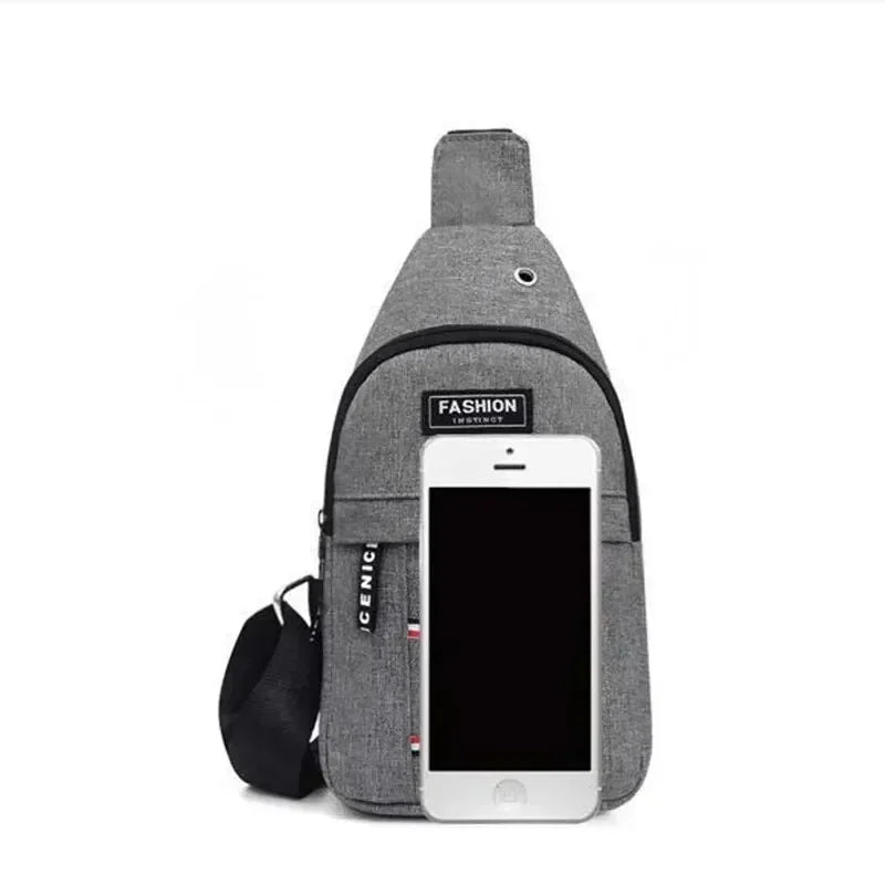 Men's Waterproof Large Capacity Fanny Pack, Adjustable Strap for Outdoor Activities Travel Running, Hiking and Cycling Chest Bag