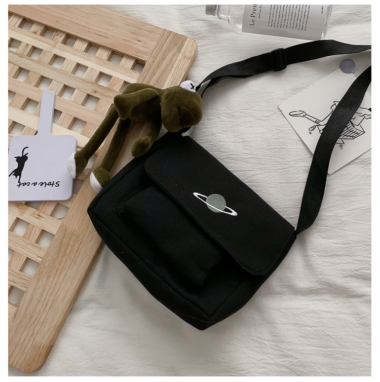 Casual Collage Student Messenger Bag Women Small Bag Canvas Shoulder Bag For Women Print Crossbody Bags Bolsas Sac