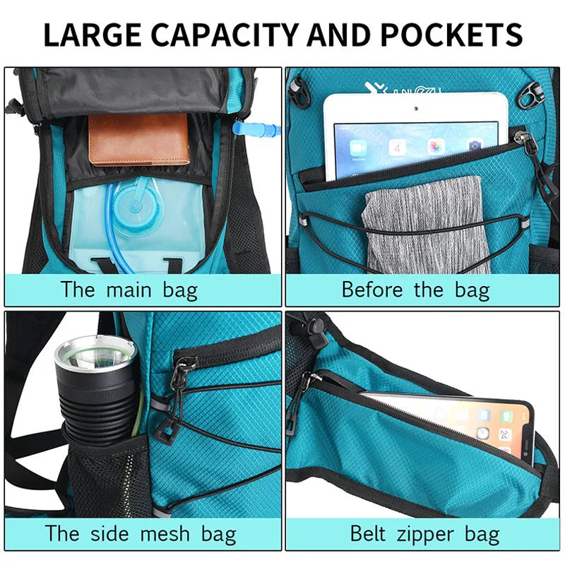 Cycling Lightweight Hydration Backpack Outdoor Sport Hiking Camping Climbing Mountaineering Rucksack Travel Water Daypack Vest