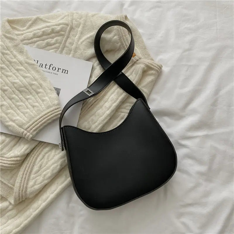 PU Leather Fashion Design Crossbody Bags For Women Summer Travel Shoulder Bags Large Capacity Handbags and Purse Armpit Hobo Bag