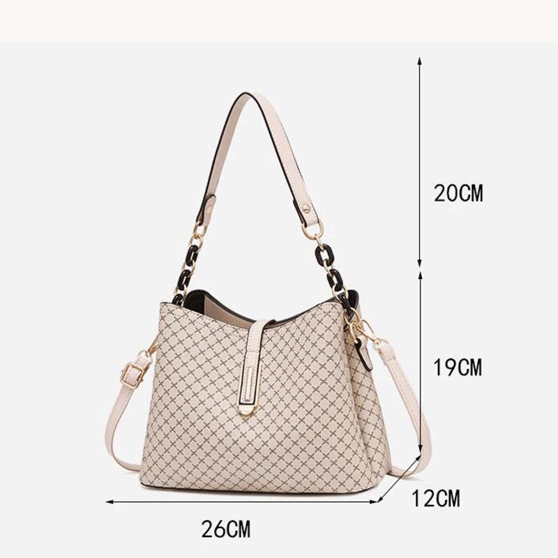 Fashion Women Bucket Crossbody Bag Vintage Tassel Designer Messenger Bag High Quality PU Leather Shoulder Bag Simple Handbag