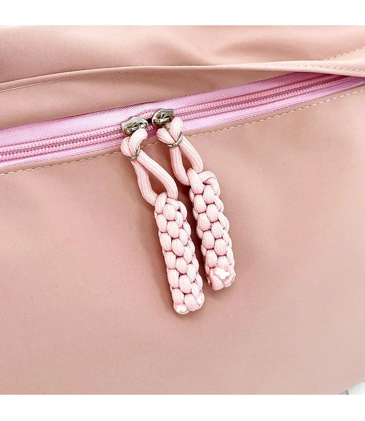 Double Sided Pocket Canvas Bag, Nylon Underarm Shoulder Bag, Fashionable Messenger Bags for Women's Daily Use Work Travel Outing