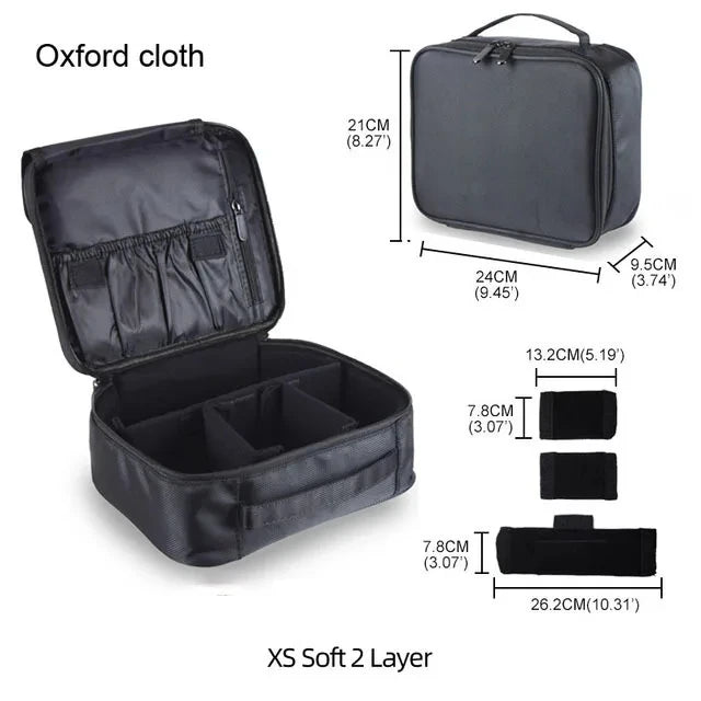 Large Capacity Cosmetic Case Waterproof Manicure Makeup Toolbox,Makeup Bag For Travel New Professional Tattoo Tool Makeup Case