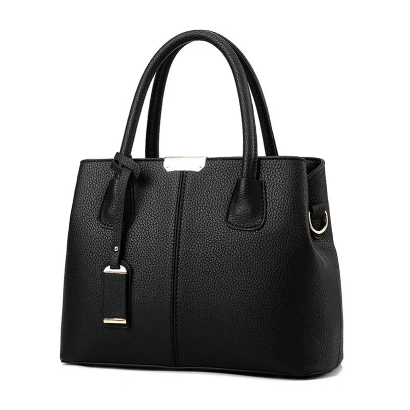 Shaping PU Leather Handbag, Stylish Versatile Tote Shoulder Bag, Large Capacity Crossbody Bag with Adjustable Straps,Zip Closure