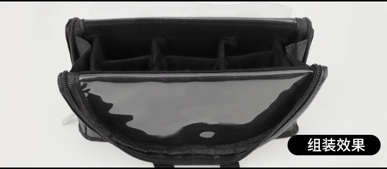 European and American Portable Makeup Storage Bag Professional Makeup Handbag with Magnetic Closure Brush Bag Foldable Large Cap