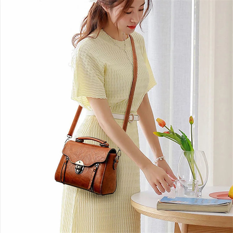 Fashion Small Square Bag For Women Luxury Designer Handbags High Quality Female Bag PU Leather Flap Crossbody Shoulder Bag Bolsa
