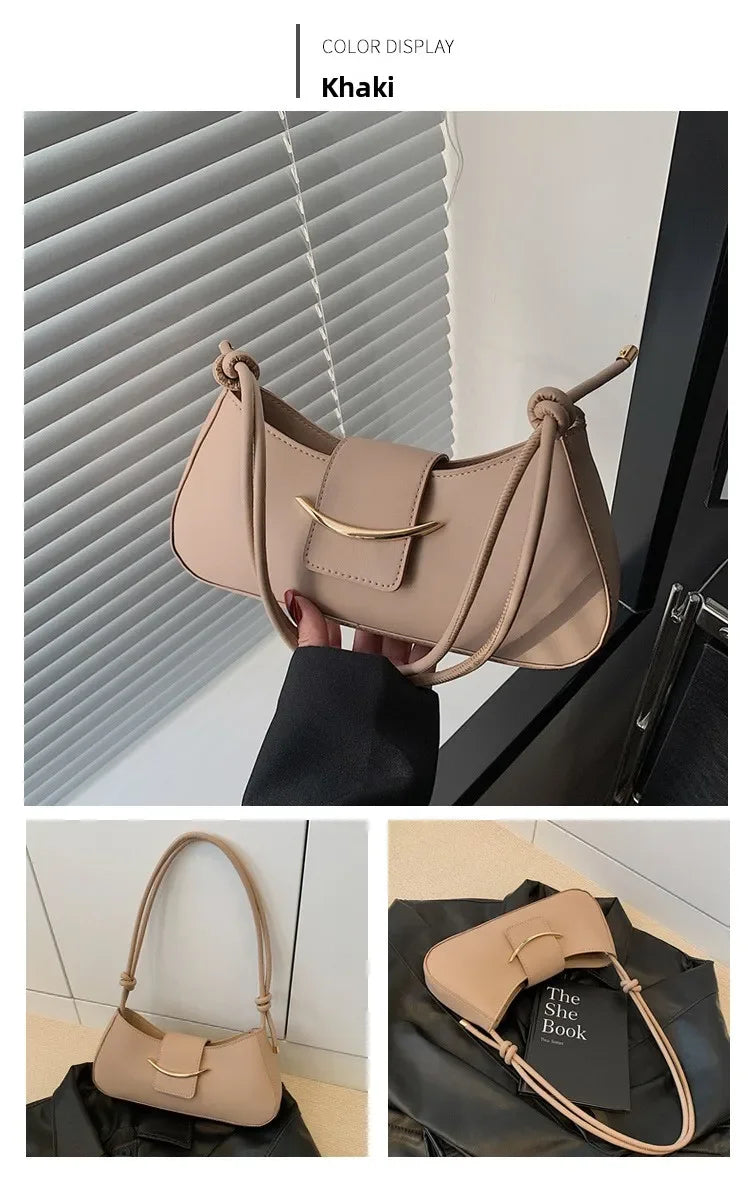 Fashion PU Leather Tote Bag, Stylish Single Handbags Shoulder Underarm Bag, Stylish Simple Cross Body Bags for Women Daily Use