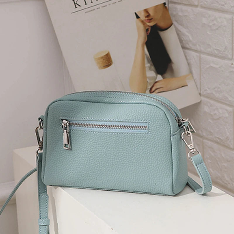 Fashion Brands Shoulder Bags For Women Simple PU Leather Crossbody Bag Shopping Phone Purse Female Messenger Handbag Pouch