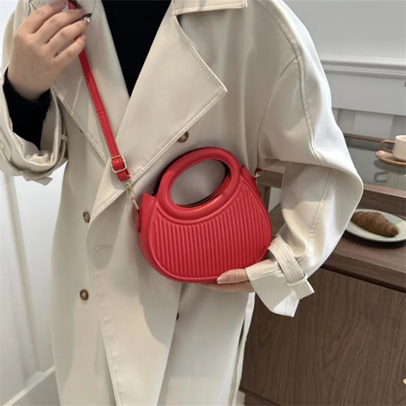 Chic Stripe Design Crossbody Bags for Women Elegant Synthetic Leather Handbag, Purse, Luxury Look Shoulder Bag for Everyday Use